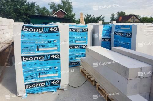 Пеноблоки стеновые Bonolit Малоярославец 625х250х500, D400